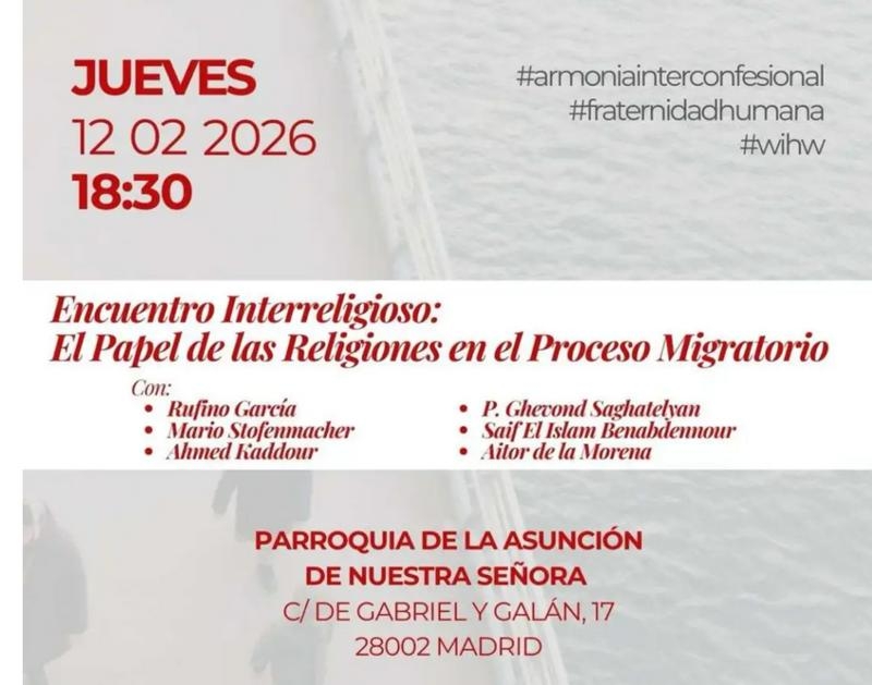 Encuentro interreligioso ‘El papel de las religiones en el proceso migratorio’ en la parroquia Asunción de Nuestra Señora