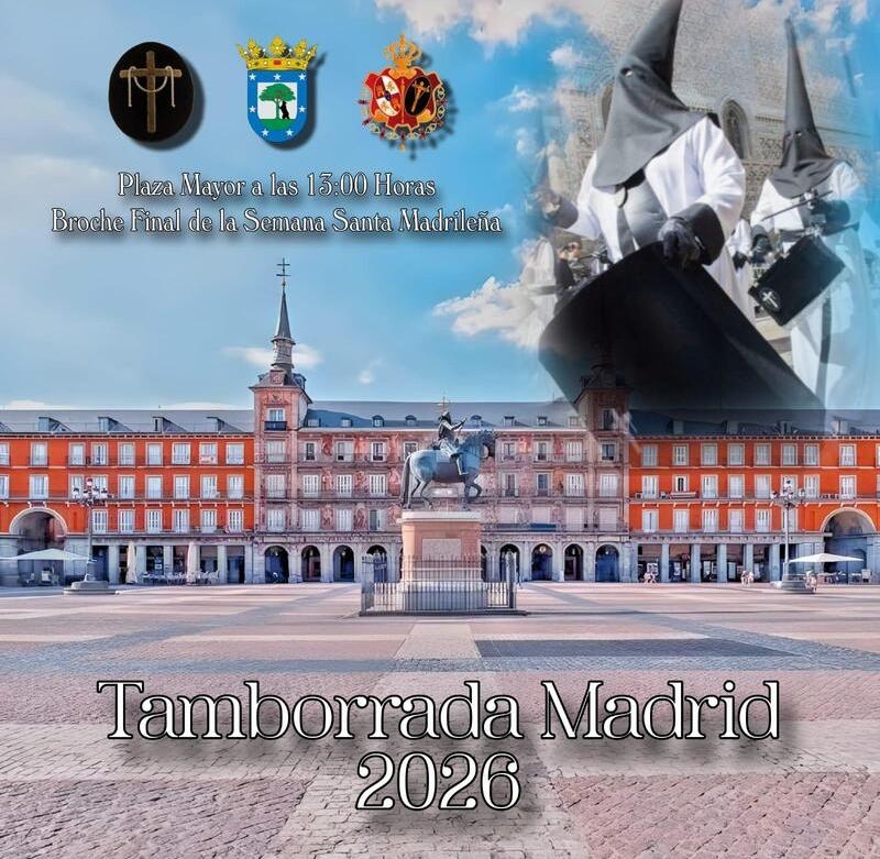 La Tamborrada pone fin a la Semana Santa de Madrid el Domingo de Resurrección