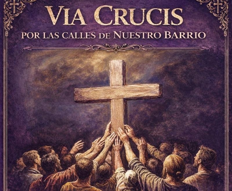 La hermandad de la Borriquita de Madrid organiza un Vía Crucis por las calles del barrio de Malasaña