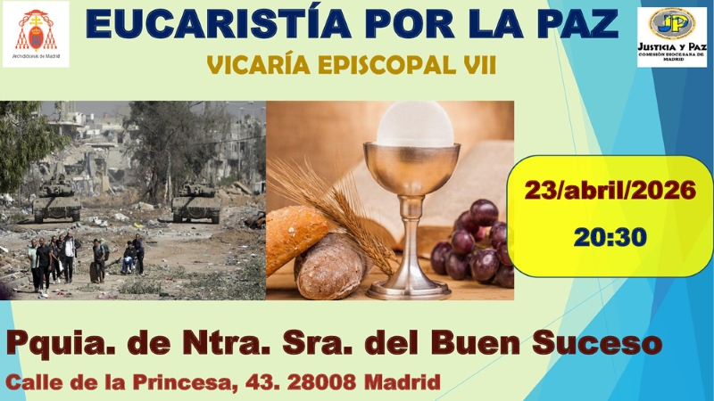 La parroquia de Nuestra Señora del Buen Suceso acoge la Eucaristía por la Paz del mes de abril