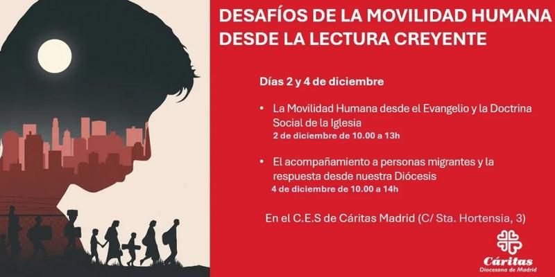Cáritas Madrid convoca el curso “Desafíos de la movilidad humana desde la lectura creyente”