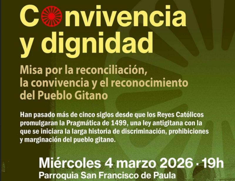 Misa en la parroquia San Francisco de Paula por la reconciliación, la convivencia y el reconocimiento del Pueblo Gitano