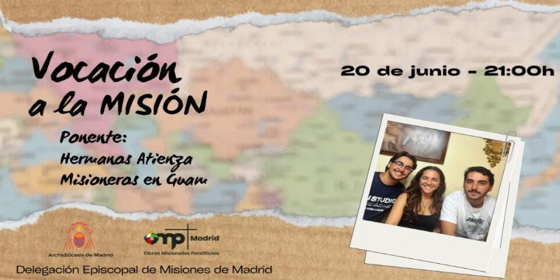 Los hermanos Atienza, Lucía, Mateo y Gabriel, misioneros en Guam, ponentes de la nueva edición de Vocación a la misión, de la Delegación de Misiones de Madrid