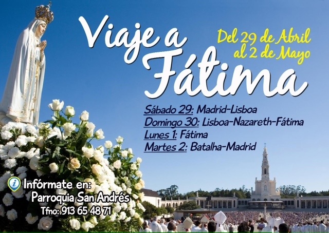 La parroquia San Andrés Apóstol peregrina a Fátima