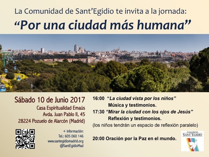 La comunidad Sant’Egidio organiza la jornada 'Por una ciudad más humana'