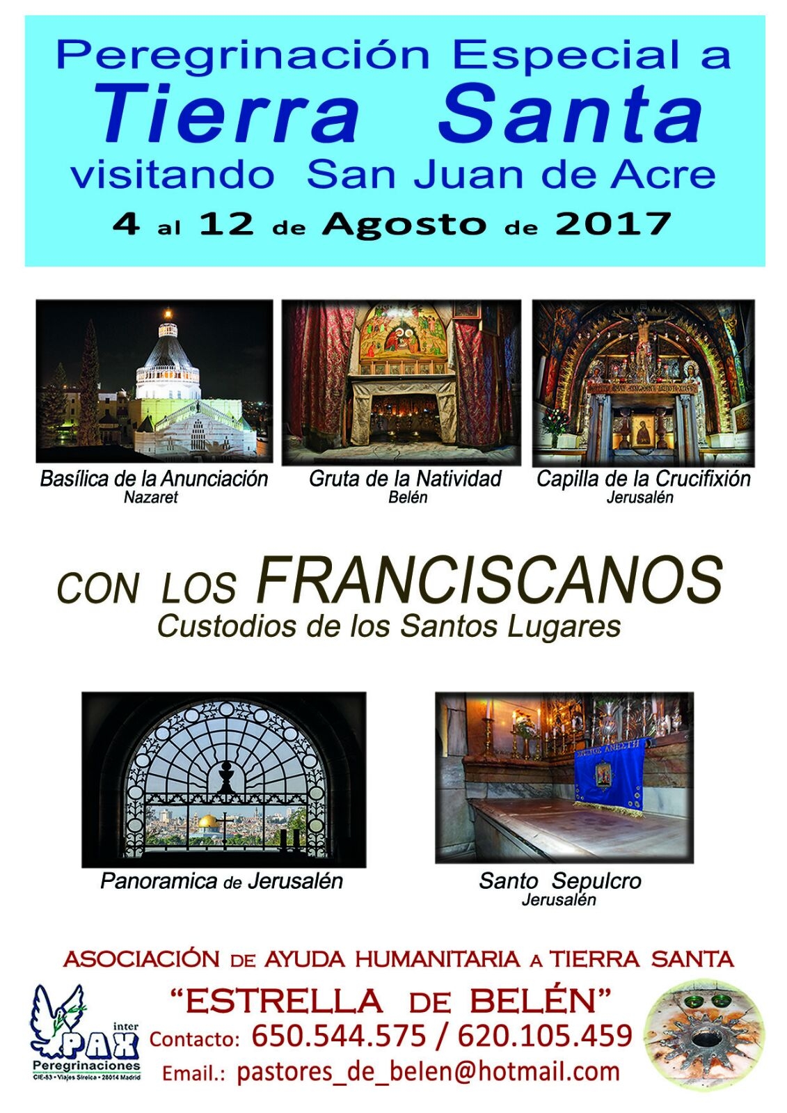 La asociación 'Estrella de Belén' organiza una peregrinación a Tierra Santa