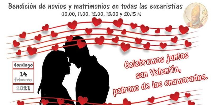 Sagrado Corazón de Jesús celebra san Valentín con bendición de novios y matrimonios