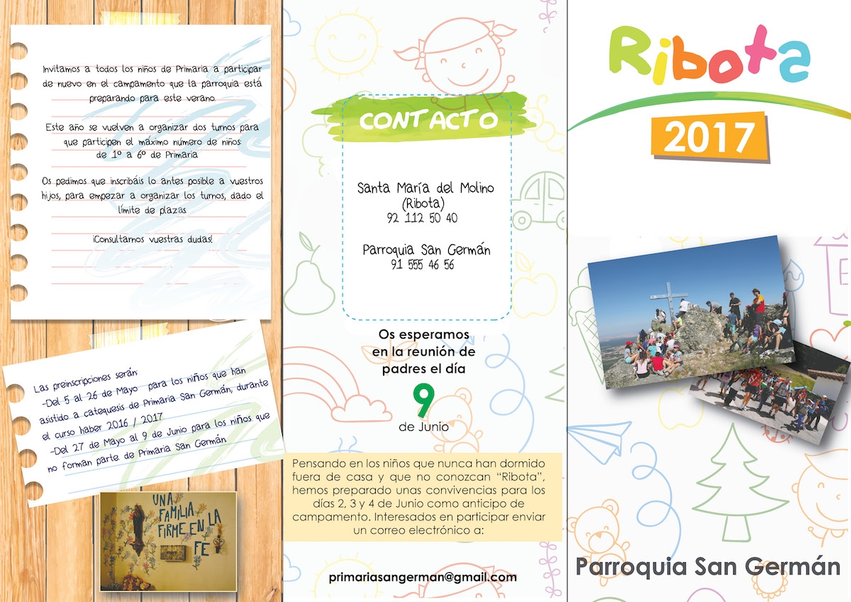 Los niños de la parroquia San Germán se van de colonias a Ribota