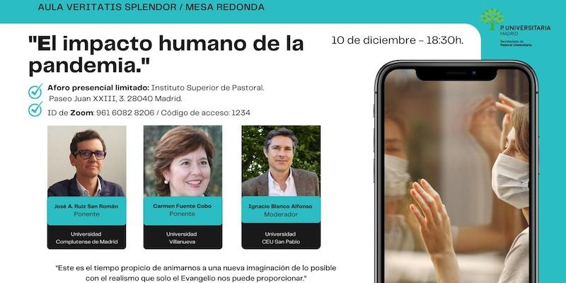El Aula Veriratis Splendor analiza el impacto humano de la pandemia en su próxima mesa redonda