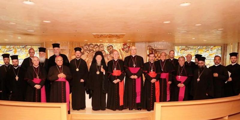 Bartolomé I visita la sede de la Conferencia Episcopal Española