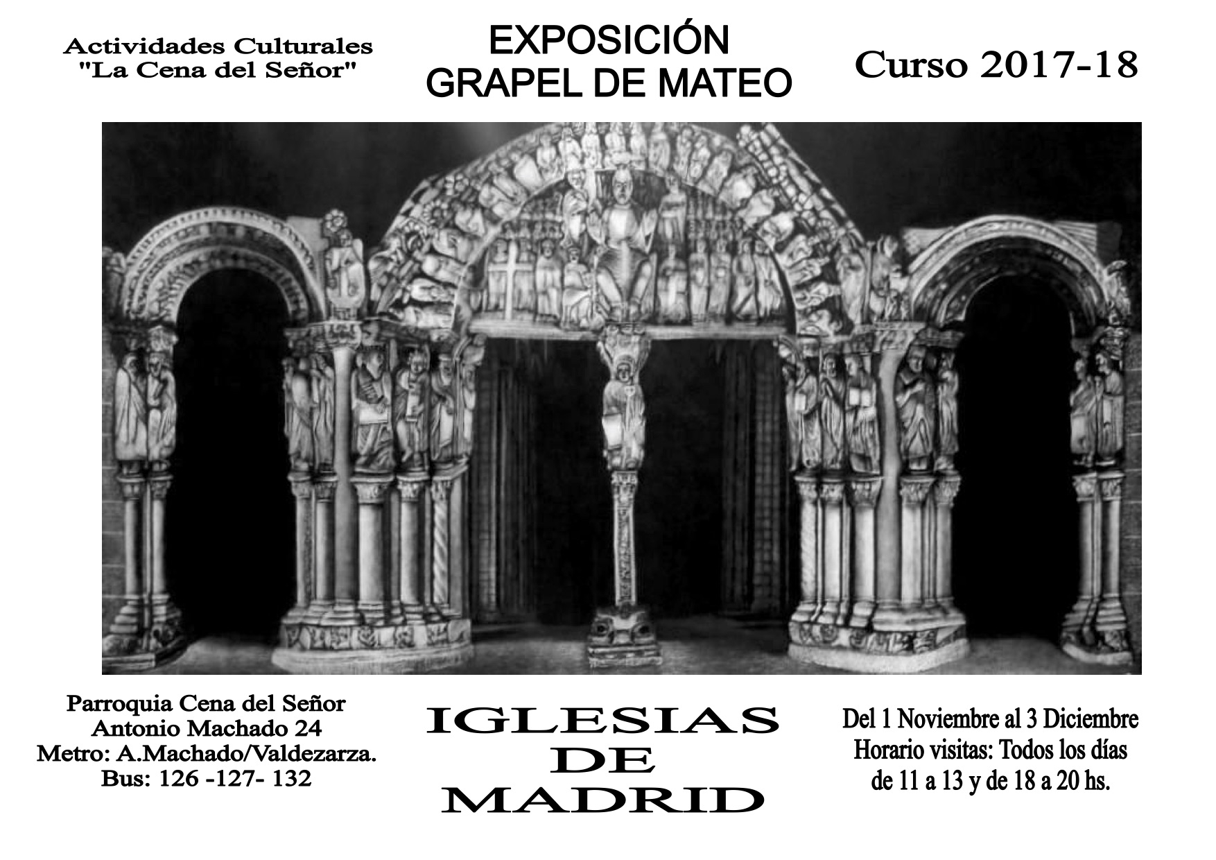 La Cena del Señor acoge la exposición Grapel 'Iglesias de Madrid'