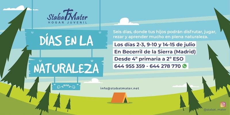 Stabat Mater ofrece a los adolescentes la posibilidad de pasar unos días en contacto con la naturaleza