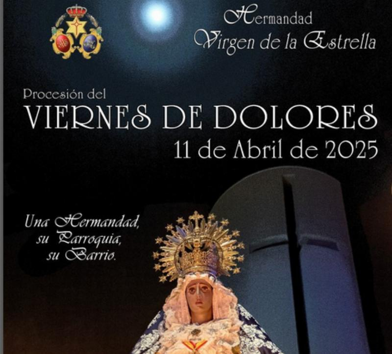 La Hermandad Virgen de la Estrella sale en procesión este Viernes de Dolores por el barrio del Ensanche de Vallecas