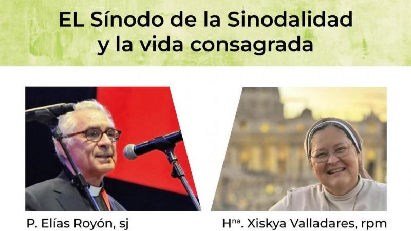 Encuentro-coloquio sobre el Sínodo con los religiosos Elías Royón, Xiskya Valladares y Aurelio Cayón Díaz, sscc, vicario episcopal para la vida consagrada de la Archidiócesis de Madrid