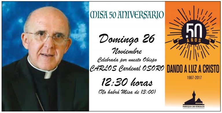 San Romualdo celebra el 50 aniversario de la primera Misa oficiada en el templo