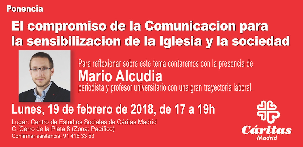 Mario Alcudia imparte una charla sobre 'El compromiso de la comunicación para la sensibilización de la Iglesia y la sociedad'