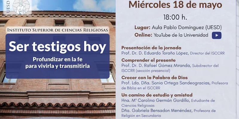 El Instituto Superior de Ciencias Religiosas de San Dámaso organiza un encuentro sobre ser testigos hoy