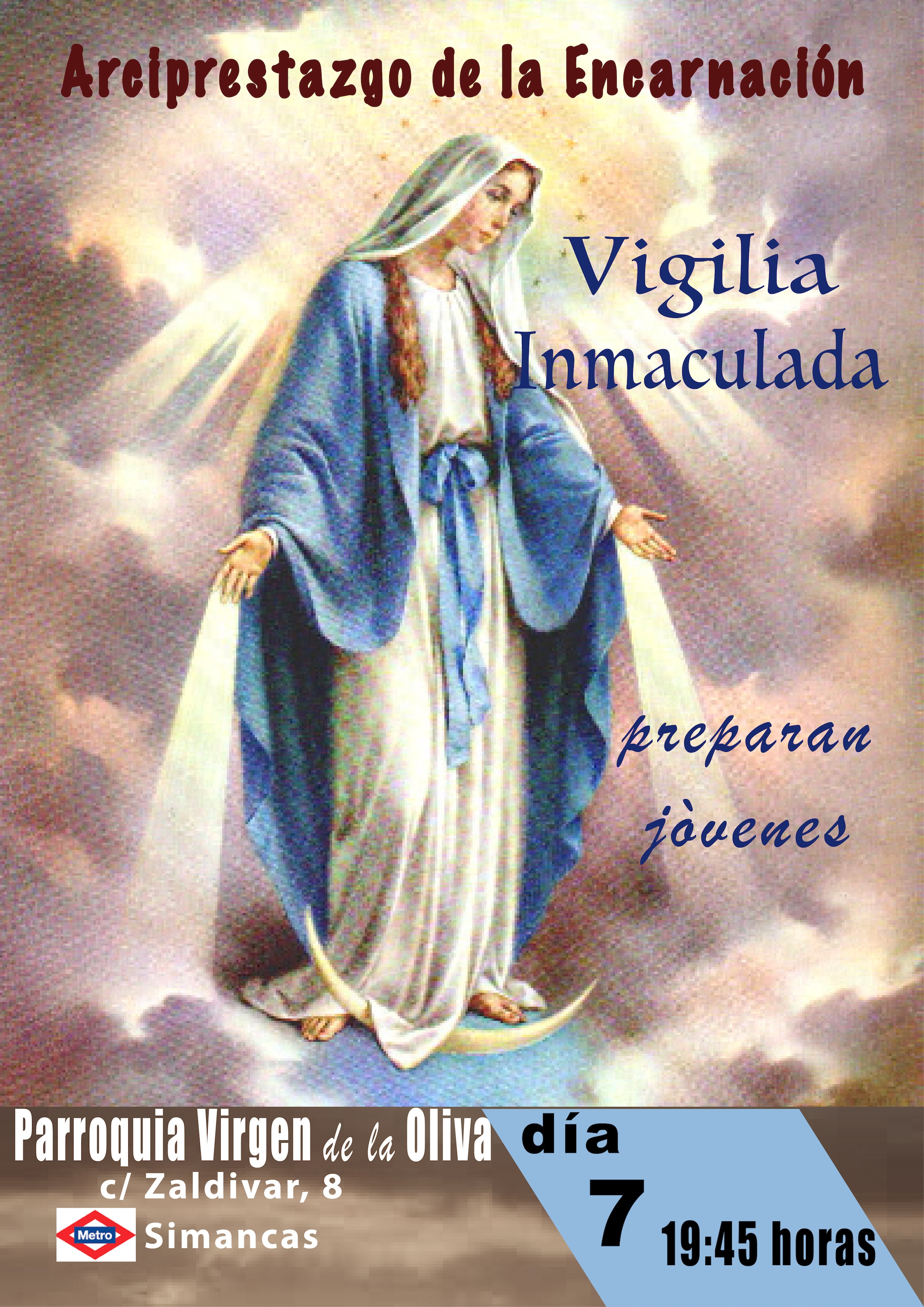 El arciprestazgo de la Encarnación celebra una Vigilia de la Inmaculada
