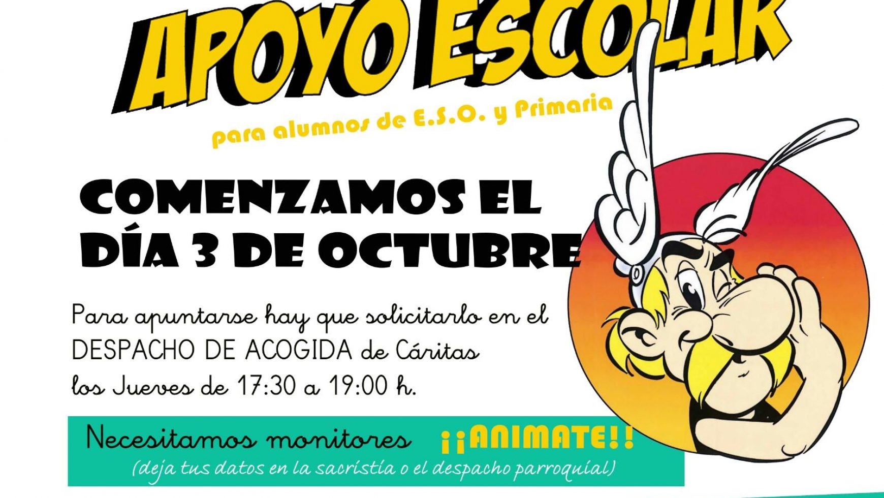 Nuestra Señora del Pilar ofrece apoyo escolar a alumnos de Primaria y Secundaria