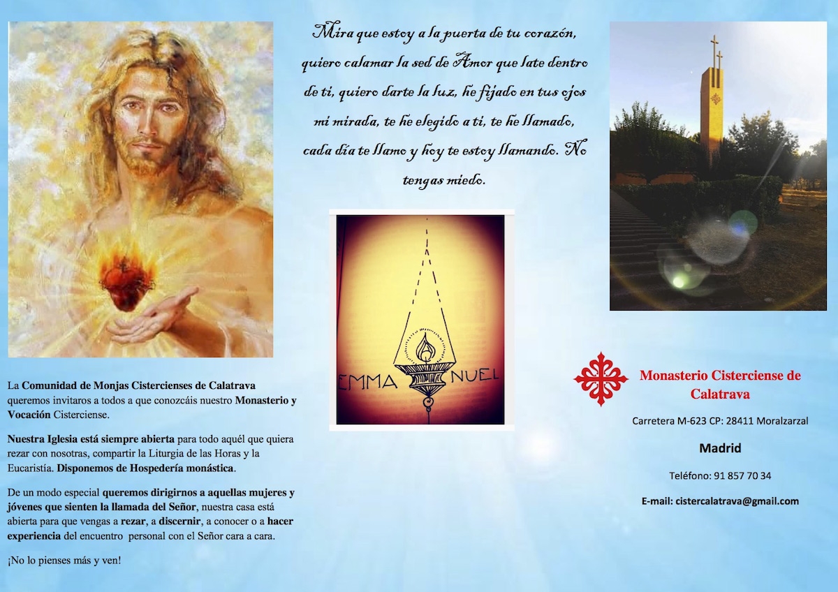 Las monjas Cistercienses calatravas invitan a las jóvenes a conocer su monasterio