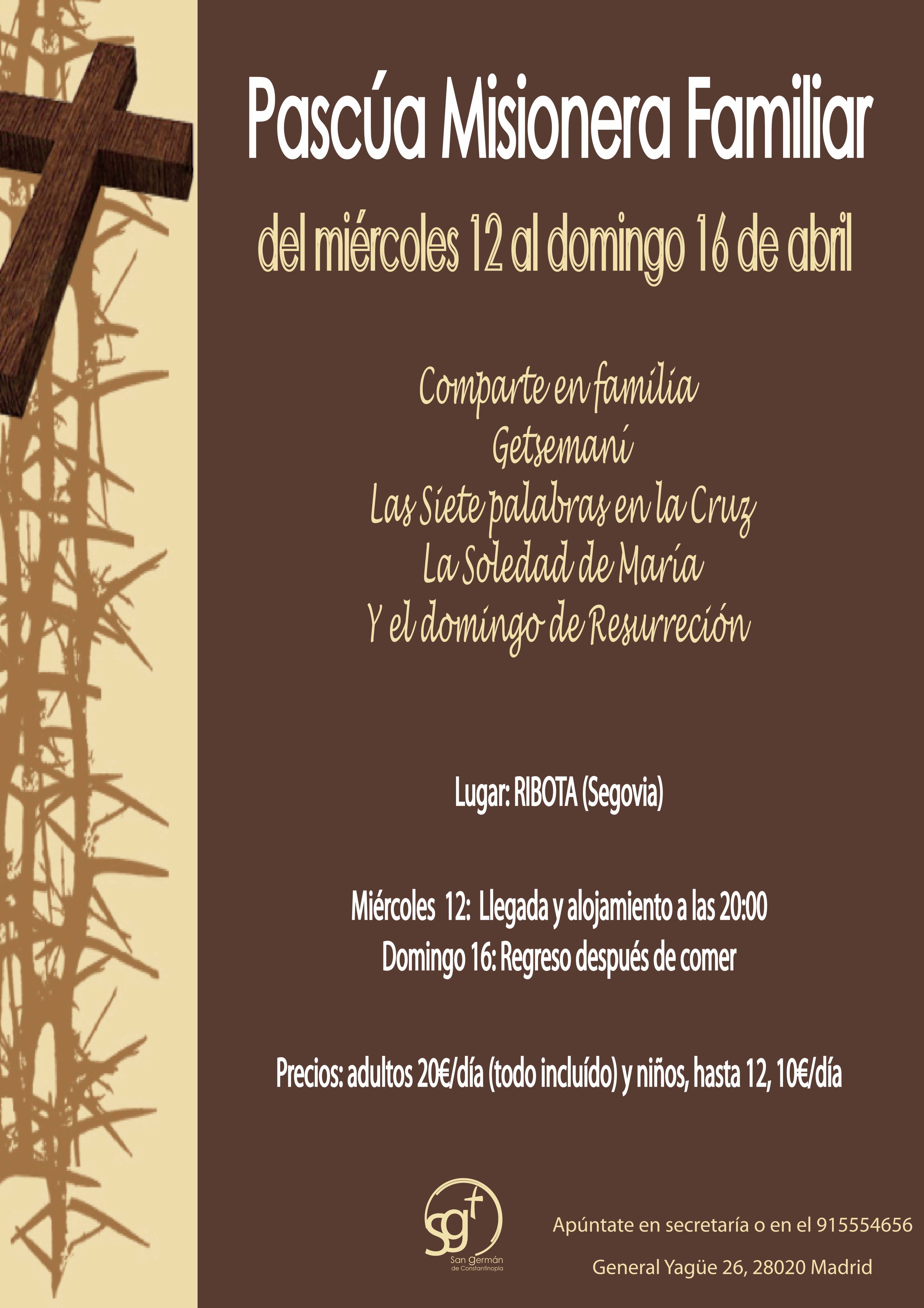 La parroquia San Germán organiza una Pascua Misionera Familiar