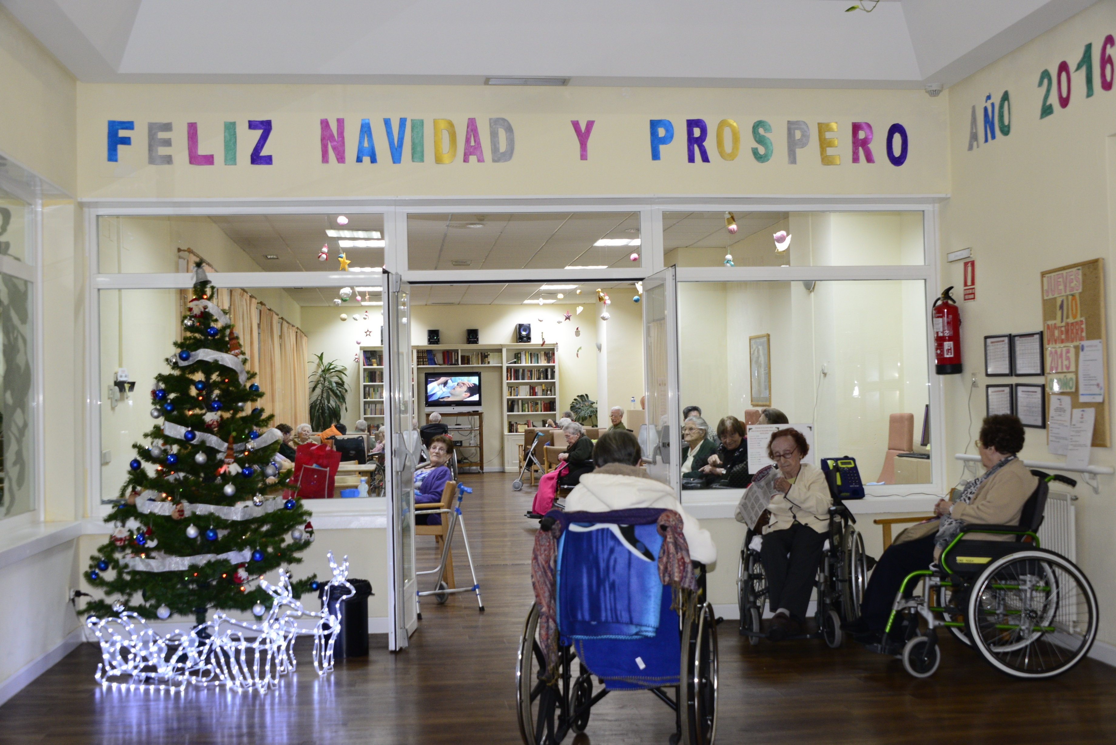 La residencia de mayores Fundación Santa Lucía prepara la Navidad