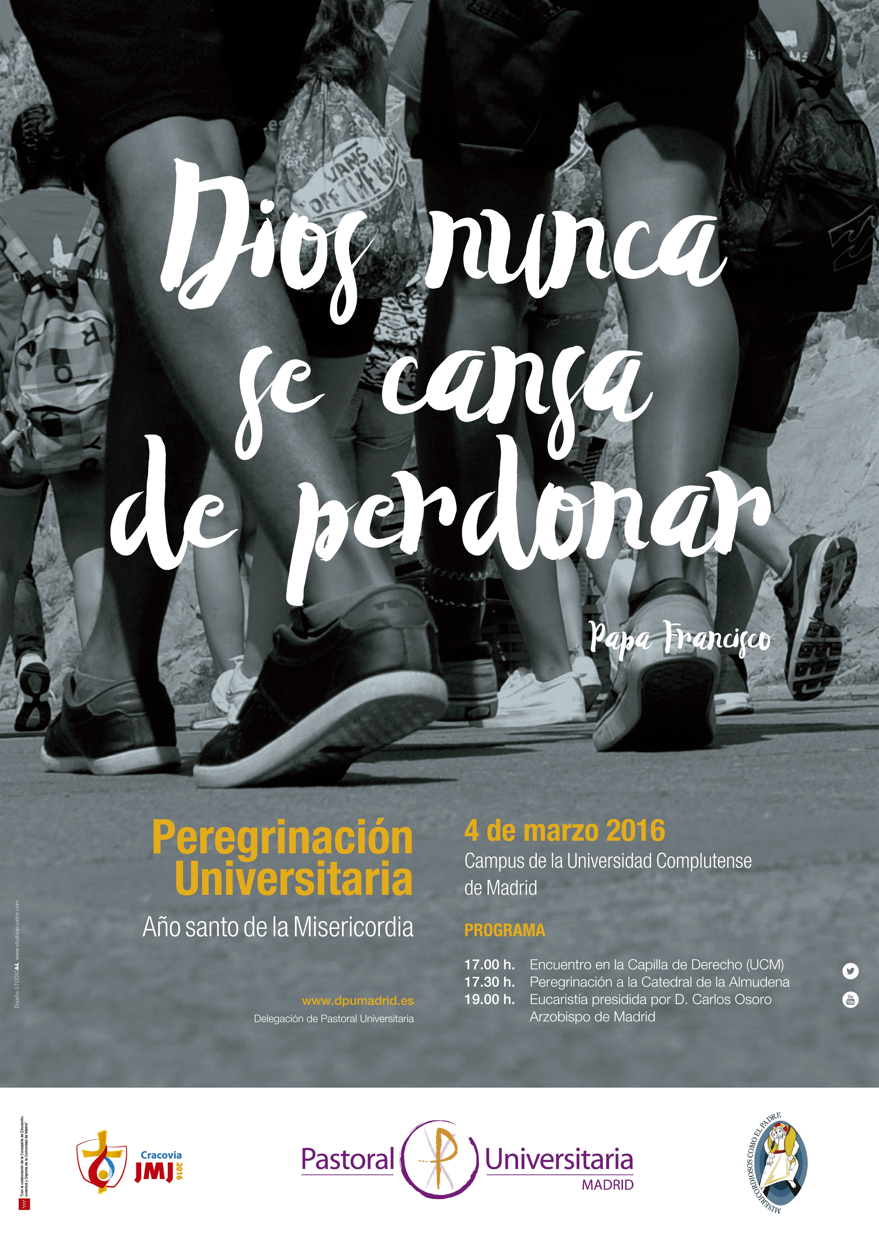 Los universitarios peregrinarán este viernes a la catedral para ganar el Jubileo en el Año de la Misericordia