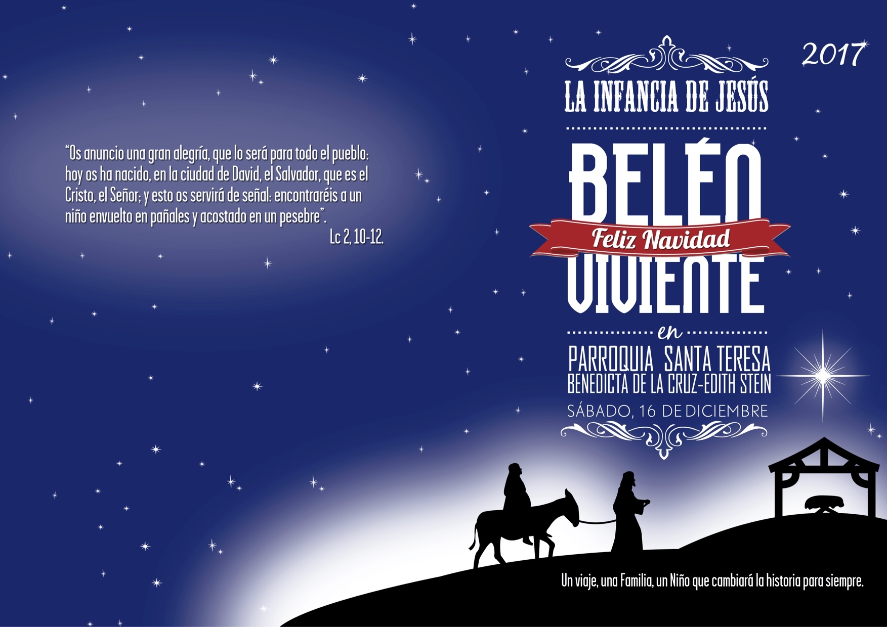 Santa Teresa Benedicta de la Cruz organiza un belén viviente