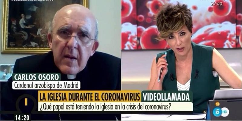 Cardenal Osoro en Telecinco: «Sacerdotes y religiosos han hecho de sus vidas un servicio incondicional a quienes más necesitan»