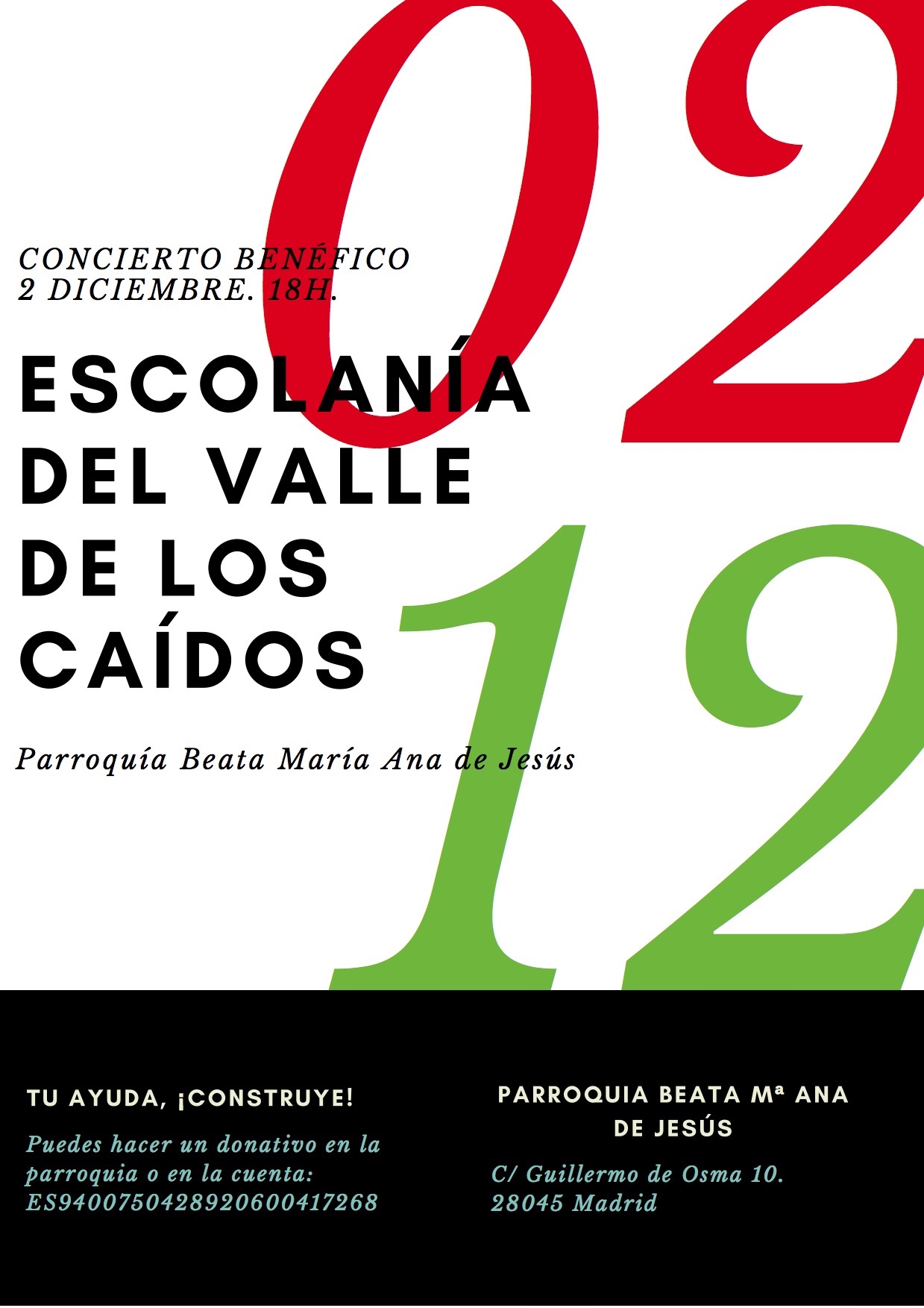 La Escolanía del Valle de los Caídos ofrece un concierto benéfico en Beata María Ana de Jesús