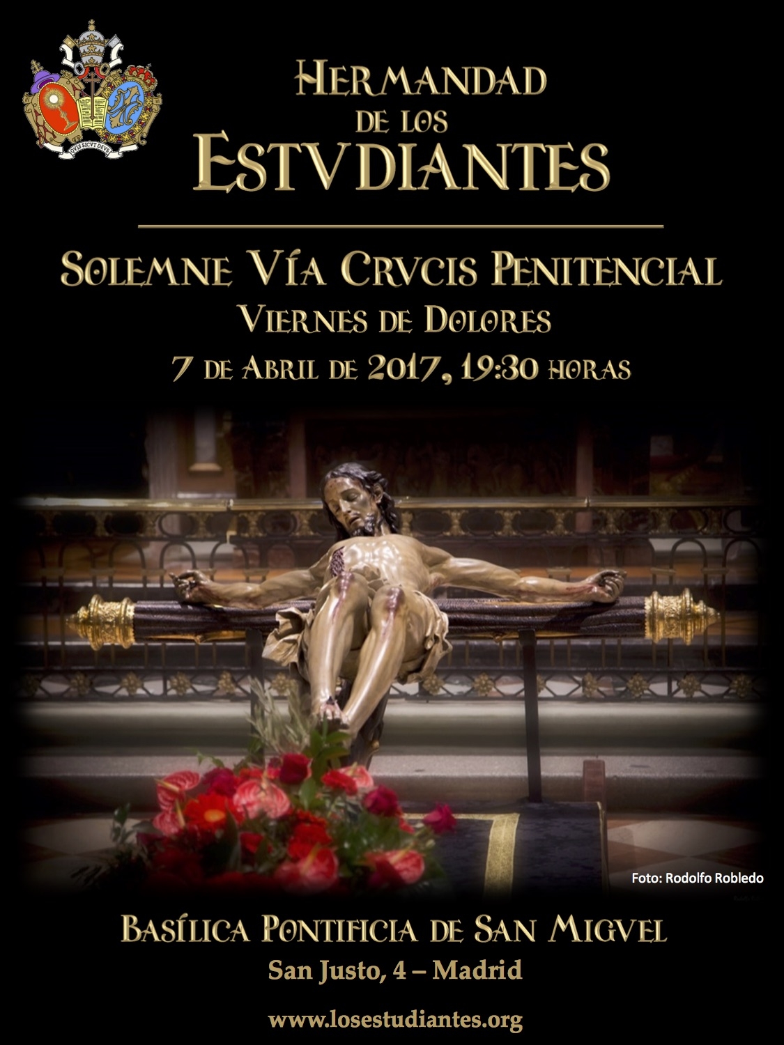 Via crucis penitencial de la Hermandad de los Estudiantes