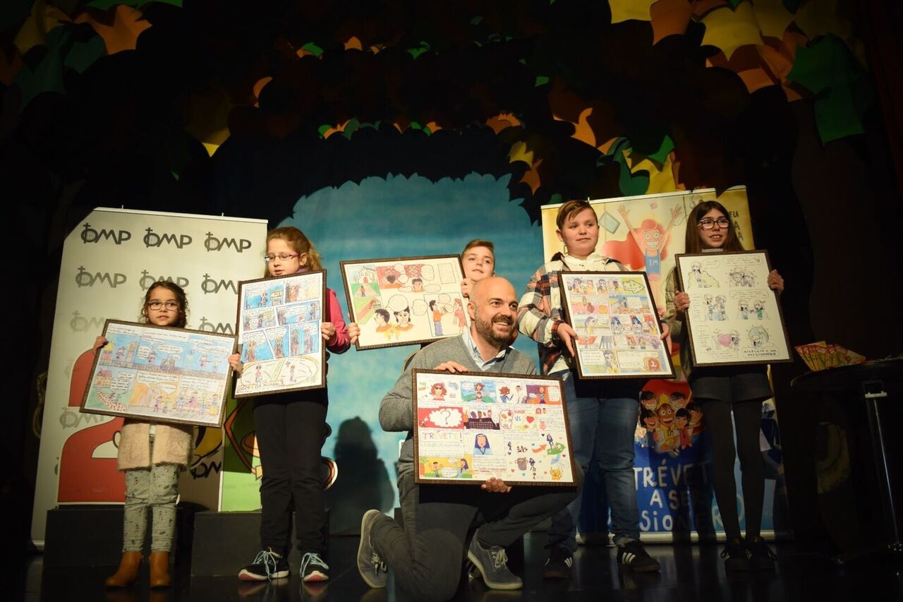Javi Nieves a los ganadores del concurso de cómics de Infancia Misionera: «Cuando volváis a vuestras ciudades, seguid siendo misioneros»