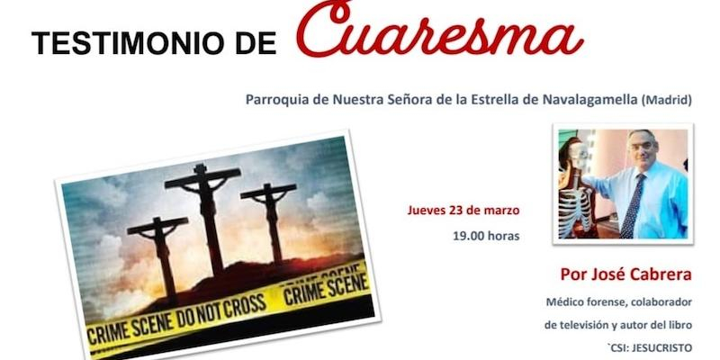 José Cabrera ofrece un testimonio de Cuaresma en Nuestra Señora de la Estrella de Navalagamella