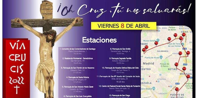 El arzobispo recorre 14 templos este Viernes de Dolores para completar el vía crucis diocesano