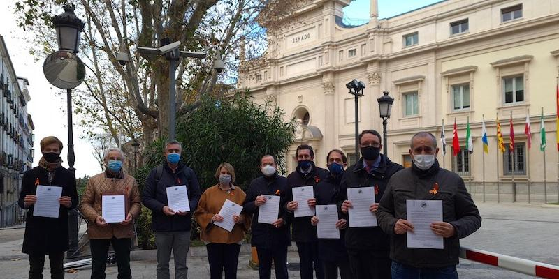 La Plataforma Más Plurales entrega en el Senado sus enmiendas a la ley Celaá