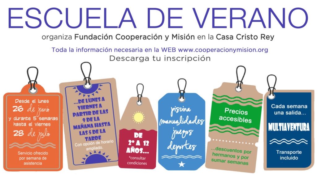 Escuela de verano de la Fundación Cooperación y Misión en la casa Cristo Rey