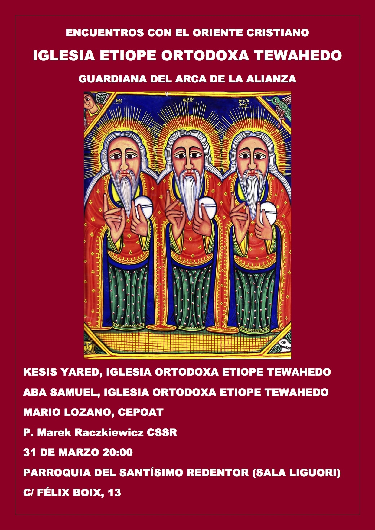 Encuentro con la Iglesia ortodoxa etíope Tewahedo en Santísimo Redentor