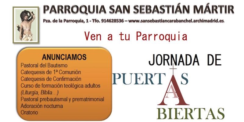 San Sebastián Mártir de Carabanchel organiza una jornada de puertas abiertas