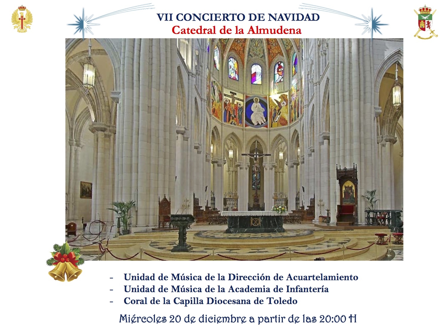 La Unidad de Música de la DIACU ofrece el VII concierto de Navidad en la catedral