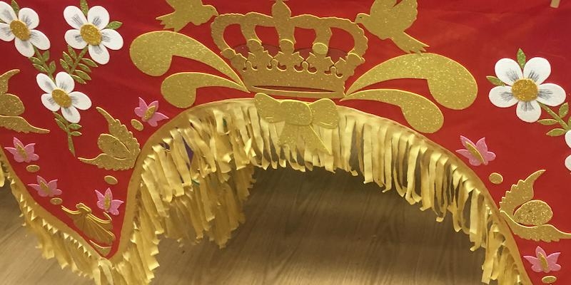 Bernabé Cárdenas adornará las calles por las que discurrirá la carroza con la Virgen de La Paloma en su recorrido procesional