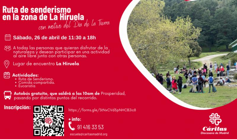Día de la Tierra: Cáritas Madrid invita a participar en una ruta de senderismo en La Hiruela
