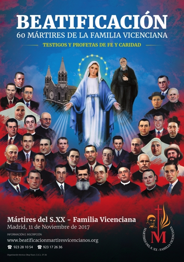 TRECE en la Beatificación de 60 mártires de la familia Vicenciana