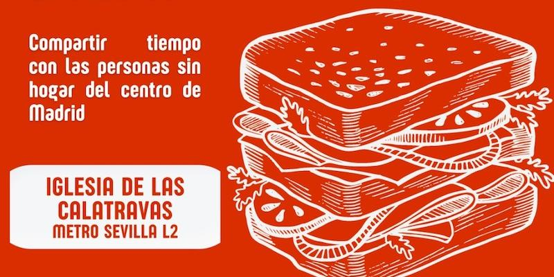 Regresa el voluntariado del bocadillo solidario de Cáritas Madrid Universitaria