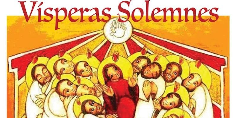 El arciprestazgo Encarnación del Señor celebra Pentecostés con rezo de vísperas y apagado del cirio pascual