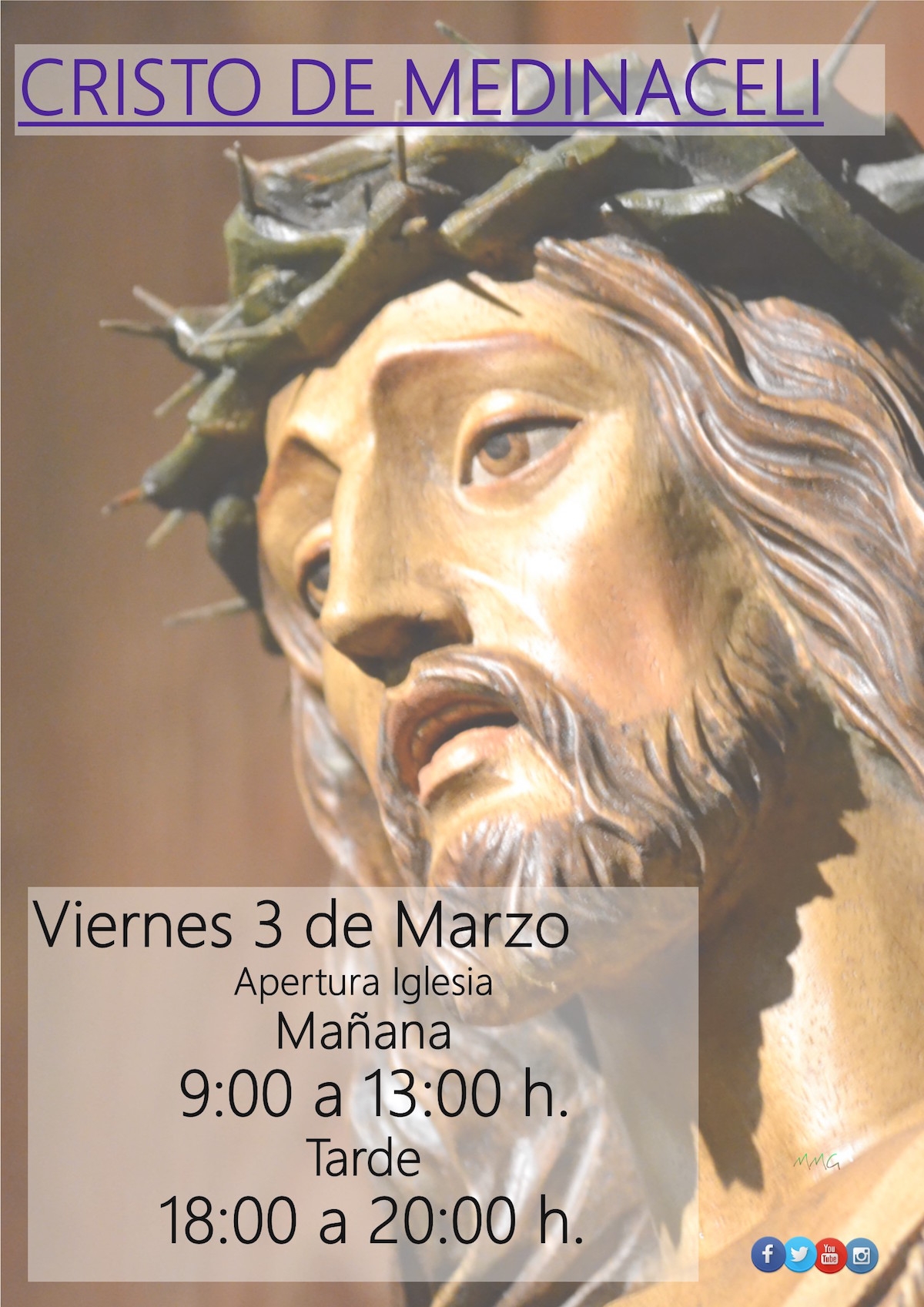 La parroquia Encarnación del Señor celebra la fiesta del Cristo de Medinaceli