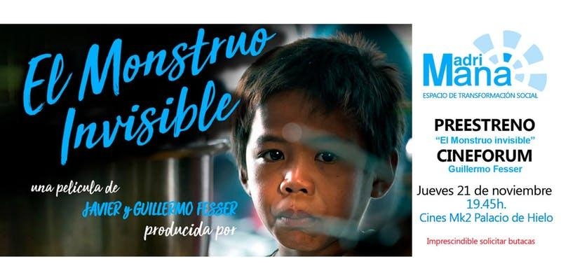 Madrimaná invita al preestreno de 'El monstruo invisible'