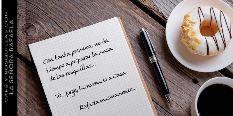 Jorge González presenta 'Café y rosquillas con la señora Rafaela' en la III Feria del Libro de Miraflores de la Sierra