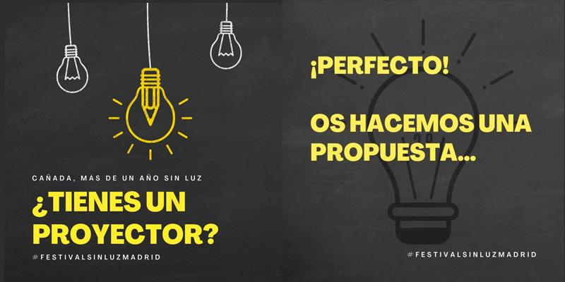 La parroquia de la Cañada se suma al #FestivalSinLuzMadrid para recordar que 1.200 familias siguen sin electricidad