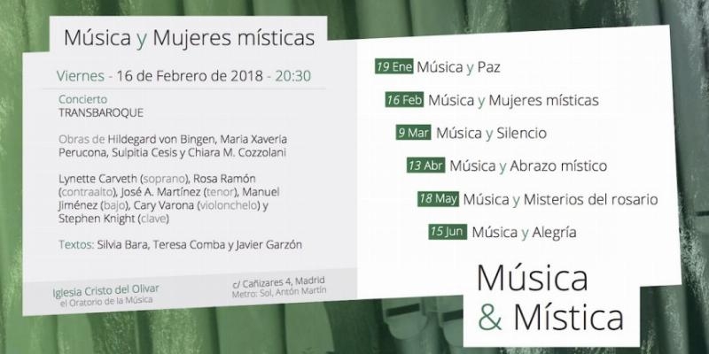 El grupo Transbaroque ofrece en Santo Cristo del Olivar el concierto 'Música y mujeres místicas'