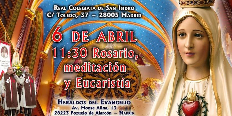 La colegiata acoge este sábado la práctica del primer sábado de mes de la mano de los Heraldos del Evangelio